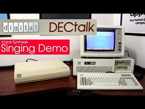 Demo of the DECtalk DTC01 Voice Synthesis Unit singing Jingle Bells