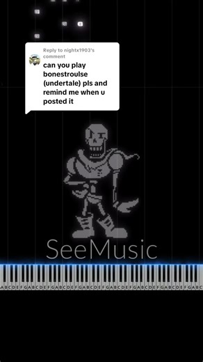 Replying to @nightx1903 [🟡 Medium Piano Tutorial] Bonestrousle Piano Tutorial #easy #piano #tutorial #undertale #tobyfox
