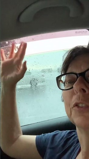 Weather Tech window rain guards in action.