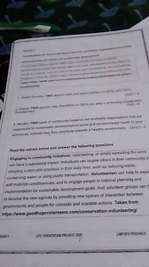 Activity 1Contributions of community-based and non-profitable... | Filo