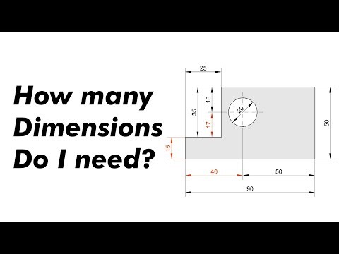 How many Dimensions do I need? - Dimensioning a Mechanical Drawing