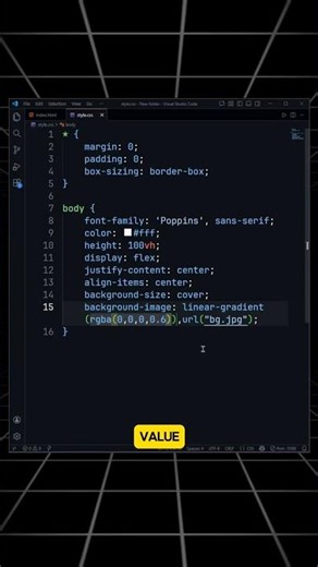 The Perfect Way to Darken Background Images using CSS #coding