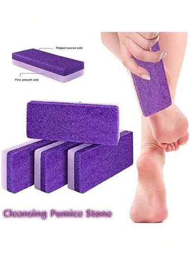 1/4/8pcs Professional Foot Pedicure Pumice Stone For Removing Foot Calluses And Dead Skin Scrubber, Double-Sided Usable, An Ideal Tool For Home Foot Care, Hand And Foot Care Tools,Foot File, Household Beauty Stone, | SHEIN