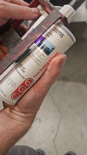 Heath applying seam sealer before paint on our client's 1955 Chevy Nomad ProTouring build. You can view the Nomad's full build process on our website: https://metalworksclassics.com/portfolio-page/1955-nomad-protouring/ #1955chevy #chevynomad #protouring #seamsealer #nomadrestoration #trifive #55chevy #howtoseamseal #bodyshop #metalworksspeedshop | Metalworks Classics & Speed Shop