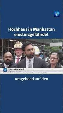Hochhaus in Manhattan einsturzgefährdet (Hinweis in Beschreibung) #tagesschau #nachrichten