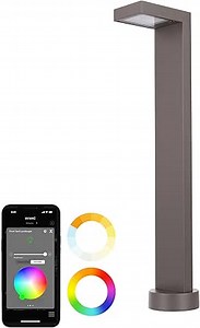 WAC Lighting LED Colorscaping Smart App Controllable Landscape Lighting with RGBWW Color Changing and Tunable White Ledge Path and Area Light in Bronze