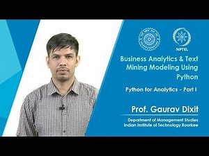 Python for Analytics Part I