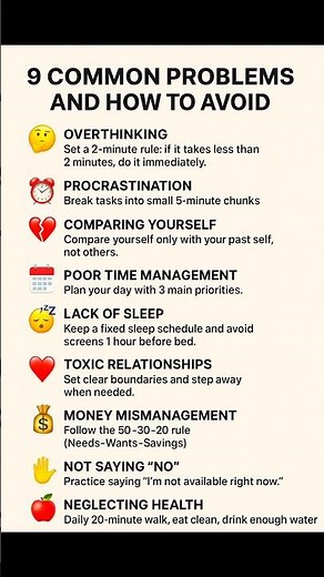 9 Common Life Problems & How to Avoid Them #shorts of #health #tips