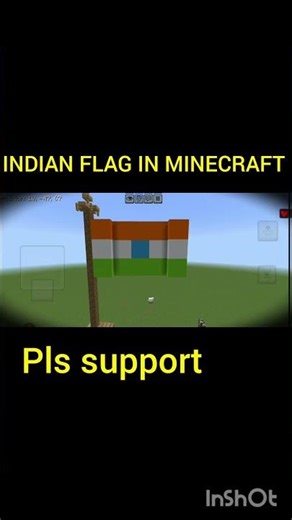 A beautiful Indian flag in minecraft