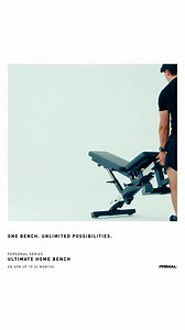 One Bench. Unlimited Possibilities 💪 Unlock total-body training at home with the Primal Personal Series Ultimate Home Bench. From chest day to leg day and everything in between, this bench adapts to your goals with 5 pro-grade attachments included. 📏 Incline, flat & decline back pad angles with 13 settings 🔗 Pec fly, hip thrust, leg curl, preacher curl & more 🛠️ Built from heavy-duty steel with anti-slip feet 🏠 Compact design with wheels transport handle 🙌 0% APR up to 24 months available 