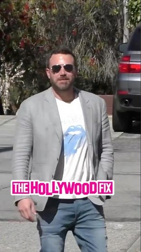 Ben Affleck & Jennifer Garner Are Pressured To Kiss By Paparazzi While Taking The Kids To Church