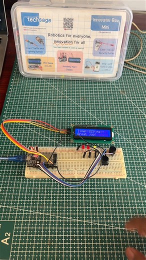 In this project, we build a reaction speed timer using an ESP32.
