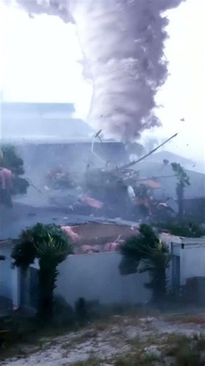 Tornado rips the roof #epicweather #tornado #storm #travel