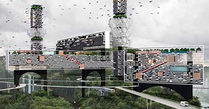 O2 design atelier imagines a 'post-pandemic city of tomorrow' elevated above nature