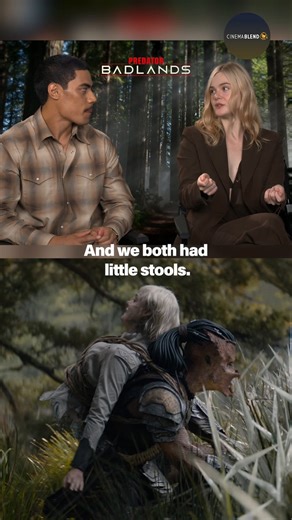 Elle Fanning explains what she did between takes while strapped to her co-star's back