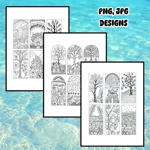 Zentangle Patterns | Beginner Friendly Practice Templates (Printable PDF JPG PNG)