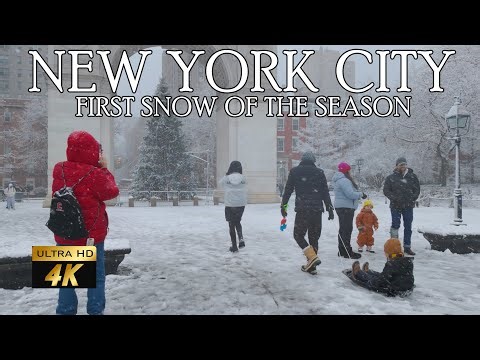 ❄️❄️❄️ FIRST SNOW OF THE SEASON | NEW YORK CITY ❄️❄️❄️
