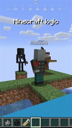 Minecraft LOGIC? 🤔 #minecraft #shorts