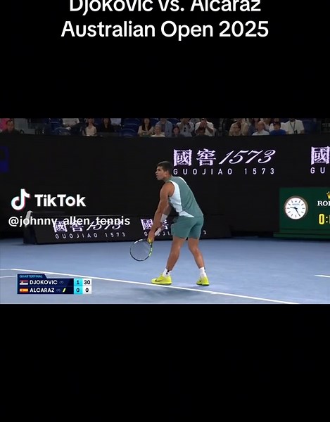 Some exciting clips of the Djokovic Alcaraz match from the 2025 Australian Open! #australianopen #djokovic #alcaraz #tennis #sports