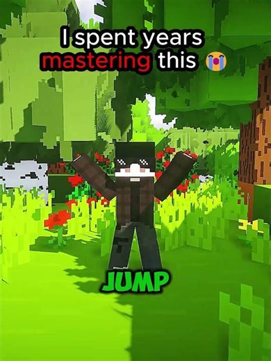 Minecraft Tutorial: How To Jump 😭 #shorts #minecraft #minecraftshorts#gaming #minecraftmemes
