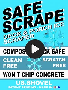 Safe Scrape in Action: Powerful Ice Removal Without the Damage from US.SHOVEL