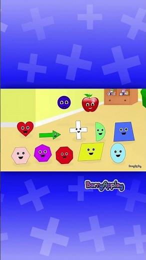 Cross Shape Song for Kids! + Hide and Seek Fun! | Learn Shapes | #Kids #English | BerryAppley
