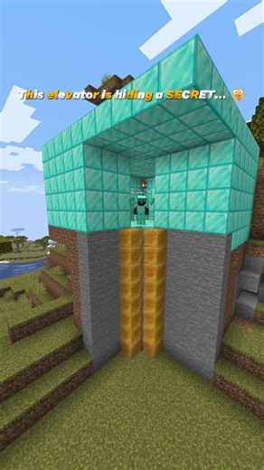 How to Build a Secret Elevator in Minecraft 💎 #minecraft #tutorial