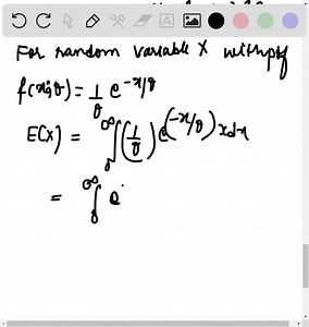 Let the random variable X have the pdf f(x ; θ)=(1 / θ) e^-x / θ, 0<x<∞, zero elsewhere. Consider the simple hypothesis H0: θ=θ^'=2 and the alternative hypothesis H1: θ=θ^''=4. Let X1, X2 denote a random sample of size 2 from this distribution. Show that the best test of H0 against H1 may be carried out by use of the statistic X1+X2 | Numerade