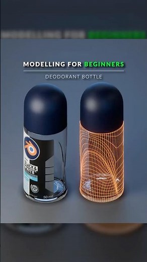 Hard Surface Modelling for Beginners | Model Deodorant Bottle in Blender