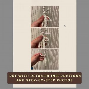 Easy Macrame Pattern PDF With Tassels, Small Wall Hanging With Tassels PDF Pattern, DIY Macrame Step by Step Instructions, Macrame Tutorial - Etsy