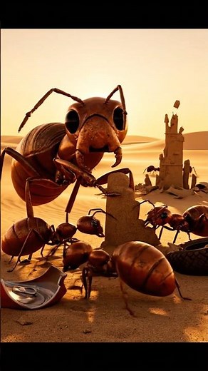 Army of Ants rebuild the town after destroyed by Humans😭🙁
