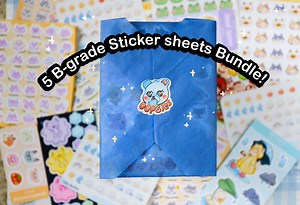 5 B Grade Sticker Sheets Bundle | Stationery Lucky Bags/blind Bags - Etsy