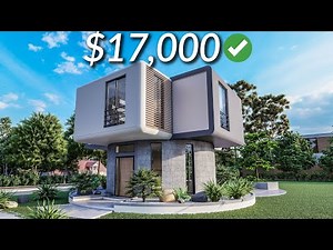 (9x9 Meters) Modern House Design | 2 Bedrooms Small House Tour