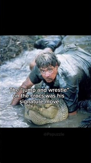 They went crocodile hunting for their honeymoon #steveirwin #crocodile #australia