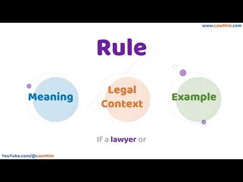Rule Meaning Legal Context & Example Legal Terms Simplified @LawMint
