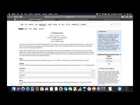 Problem 4A - Watermelon | Codeforces | 28 Sept 2018