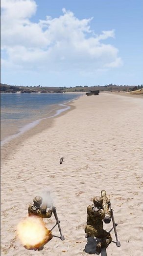 Simulating how an arrow works at medium distances #simulation #dcs #military #arma #gaming #shorts