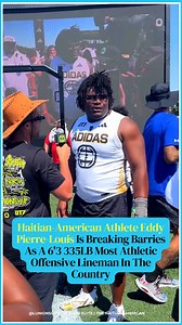 #HaitianExcellence 🇭🇹✨️ Meet Haitian-American Athletic Eddy Pierre-Louis, a Tampa, Florida native! Eddy is a four-star prospect by ESPN and Rivals and a three-star recruit by 247Sports and On3. He also competes in Basketball and Track and Field. Primarily competes in throwing events but recorded a 12.97 100-meter dash time last spring! Congrats @55BeReal x @StrictlyFootball 👏🏾 #lunionsuite #haitianamerican #haitian #sports #athlete | The Haitian American