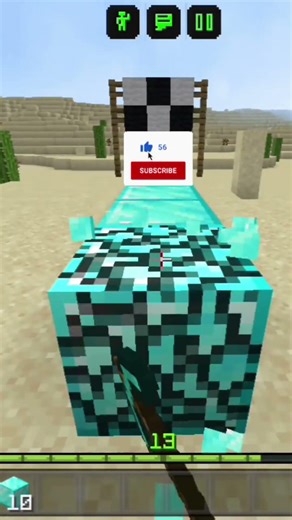 Você consegue prender a respiração até eu destruir esses blocos do Minecraft 🤔 #shorts