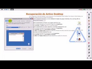 como activar active desktop desde escritorio