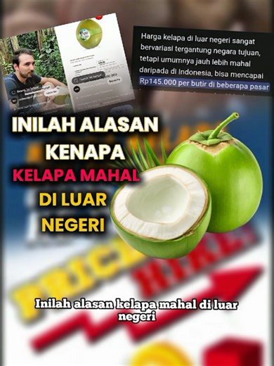 Kelapa di Luar Negeri Bisa 3x Lebih Mahal! Ini Alasannya #kelapa #faktaunik #shorts#tiktok #fyppppppppppppppppppppppp