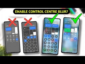 Enable Blur In Control Center in Any Redmi, Poco & Xiaomi Device?