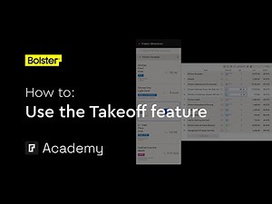 Takeoffs & project measurements - Estimating - Bolster academy