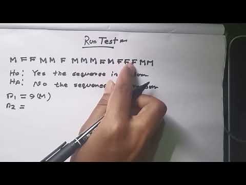 Run Test For Randomness - A Mathematical Problem Solving