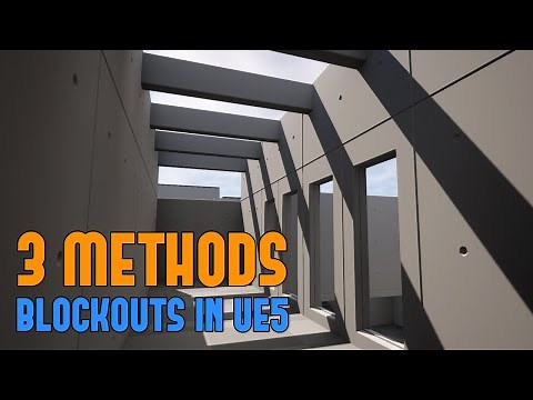 UE5: 3 Methods for Blocking Out Environments and Level Designs in UE5