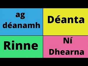Create Great Irish Sentences With Déan