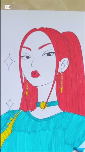 mira kpop hunters #art #drawing #trending #demonhunters #shorts #colouringbook