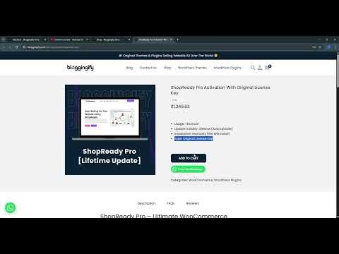 Download ShopReady Pro With License Key | ShopReady Pro WooCommerce Builder for Elementor