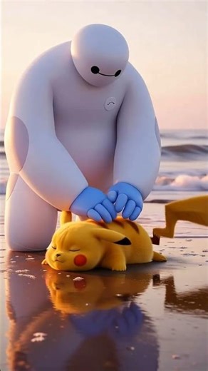 Baymax Was Too Late... 😭 A Sad Pikachu Story #story #shorts