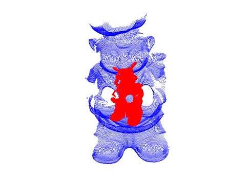 Bayesian Coherent Point Drift: Finding the overlap between two partial surfaces